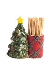 Tartan Toothpick Holder | Tree
