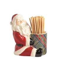 Tartan Toothpick Holder | Santa