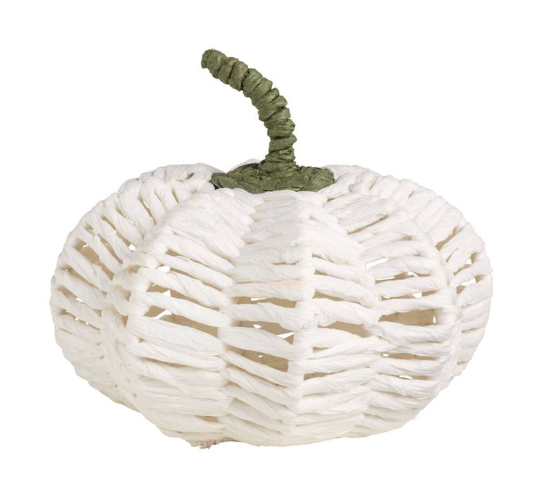 Cream Woven Pumpkin
