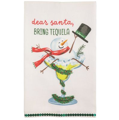 Dear Santa Holiday Bar Towel