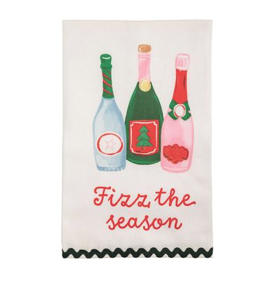 Fizz Season Holiday Bar Towel