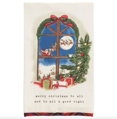 Window Scene Printed Towel