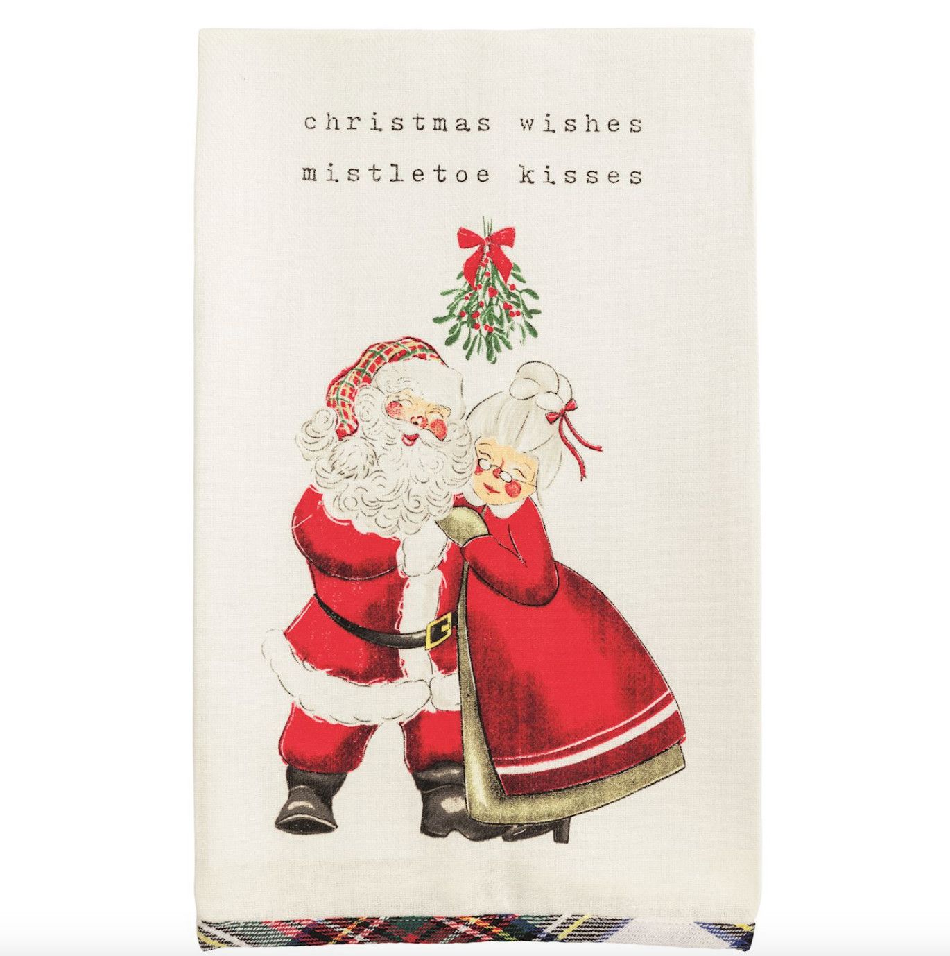 Mr Mrs Claus Printed Towel