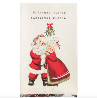 Mr Mrs Claus Printed Towel