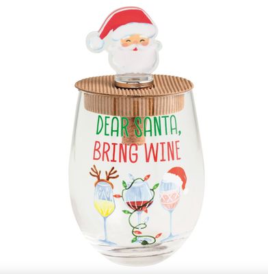 Bring Wine Holiday Wine Glass