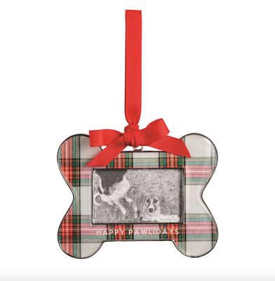 Happy Pawlidays Frame Ornament