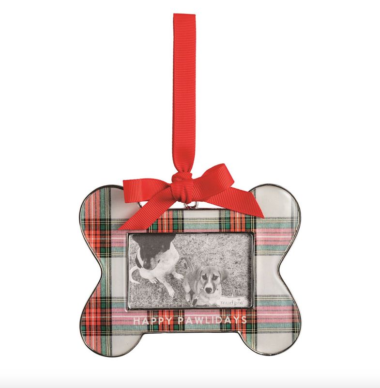 Happy Pawlidays Frame Ornament
