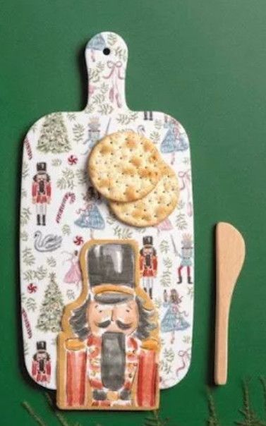 Christmas Melamine Board Set | Nutcracker Napkin