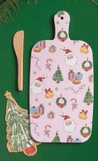 Christmas Melamine Board Set | Tree Napkin