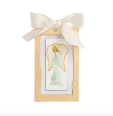 Front Angel Gold Ornament
