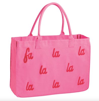 Holiday Boucle Tote | Pink Fa La La