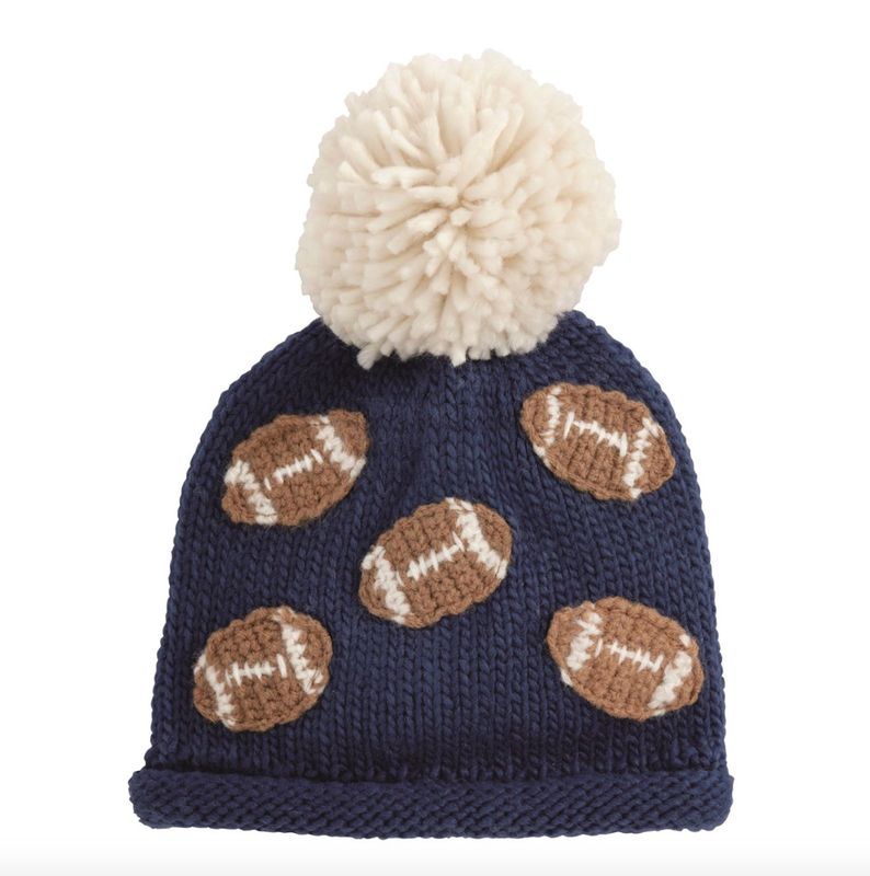 Chunky Knit Hat | Football Boy