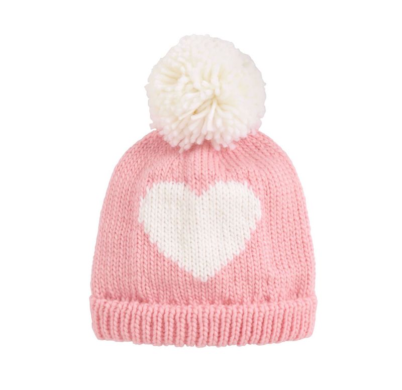 Chunky Knit Hat | Heart Girl