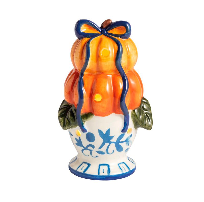 Pumpkin Topiary LED Sitter