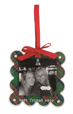 Tartan Photo Ornament | Best Friend