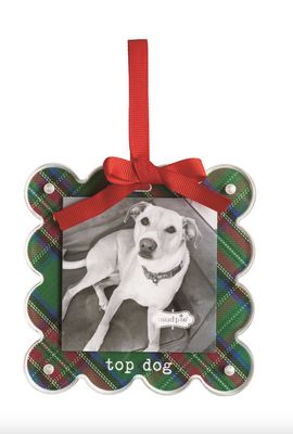 Tartan Photo Ornament | Top Dog