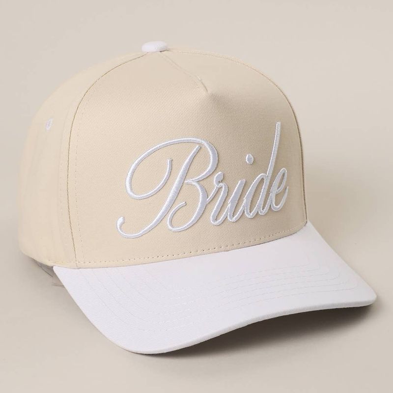 Bride Embroidered Canvas Two-Tone Trucker Hat
