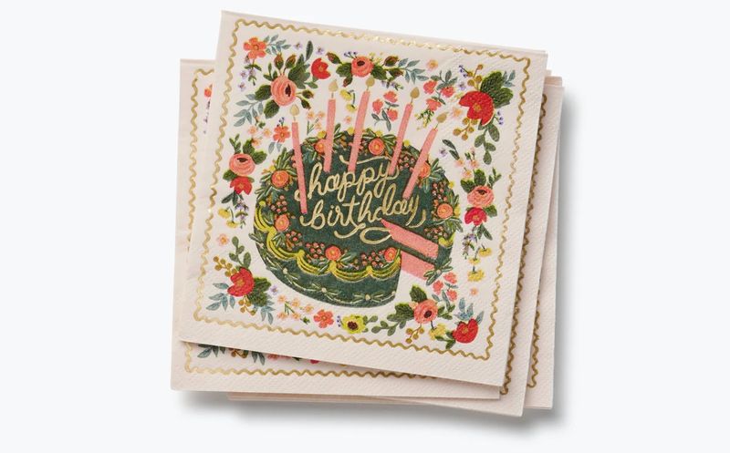 Rifle Paper Floral Cake Paper Cocktail Napkins
