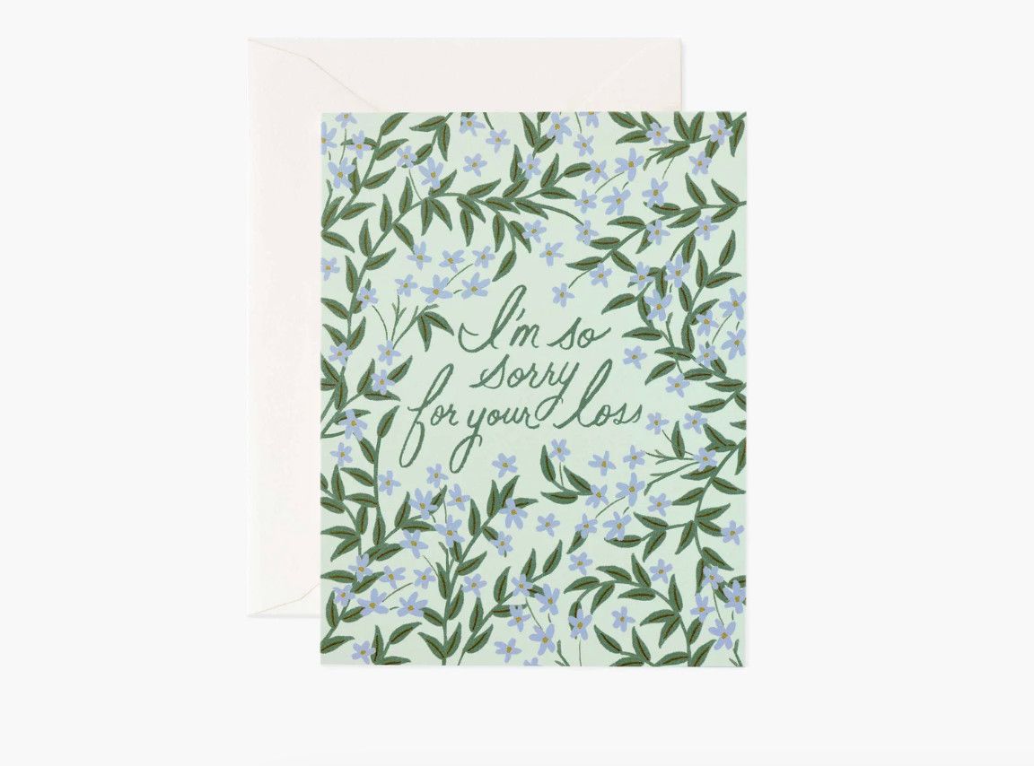 Rifle Paper Laurel Sympathy Card