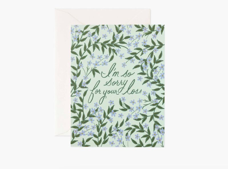 Rifle Paper Laurel Sympathy Card