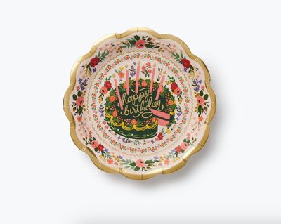 Rifle Paper Floral Cake Small Paper Plates