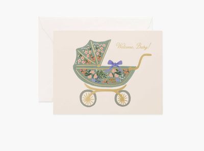 Rifle Paper Floral Pram Card