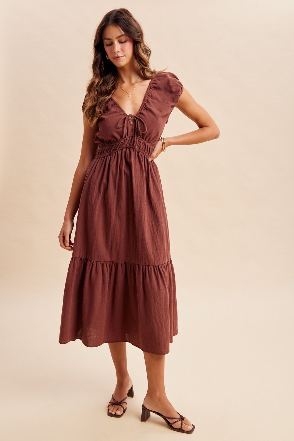 The Makena Midi Dress, Size: S