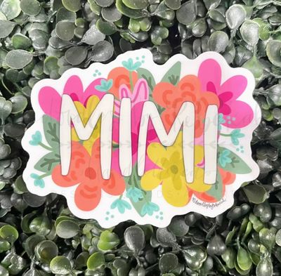 Colorful Flowers Mimi Sticker