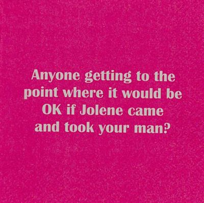 Ok If Jolene took my Man Cocktail Napkin
