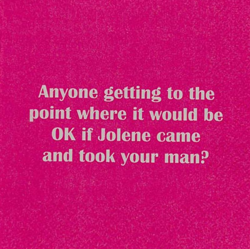 Ok If Jolene took my Man Cocktail Napkin