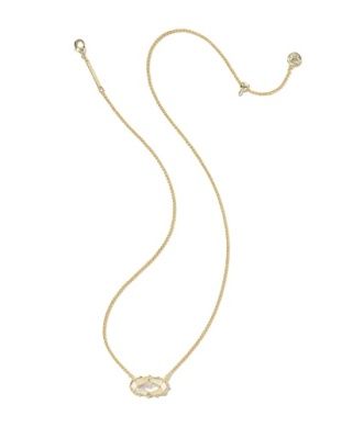 Dolly Patchwork Elisa Necklace in Gold White Mix