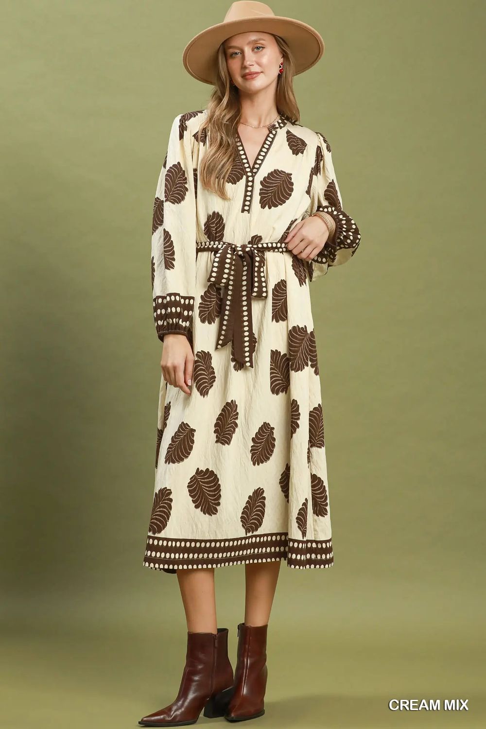 The Mia Belted Midi Dress, Size: S