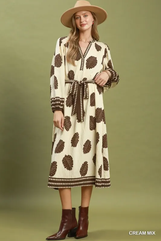 The Mia Belted Midi Dress