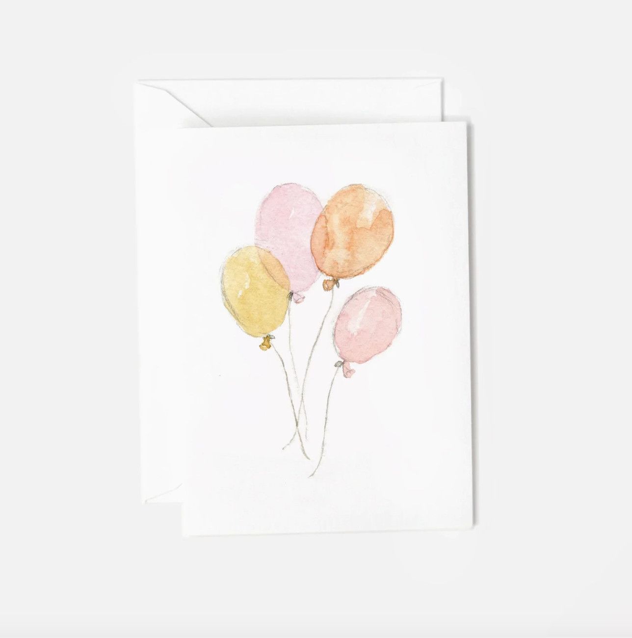 Mini Enclosure Notecard | Pink Balloons