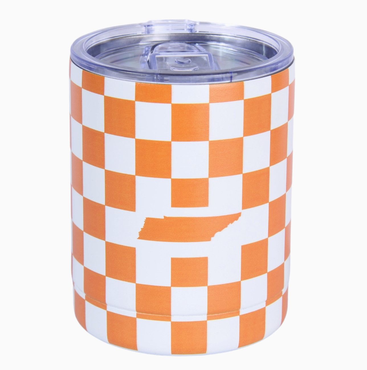 Orange and White Tennessee Tumbler
