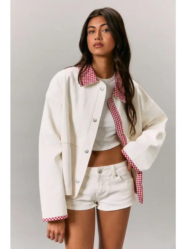 The Georgie Gingham Contrast Jacket