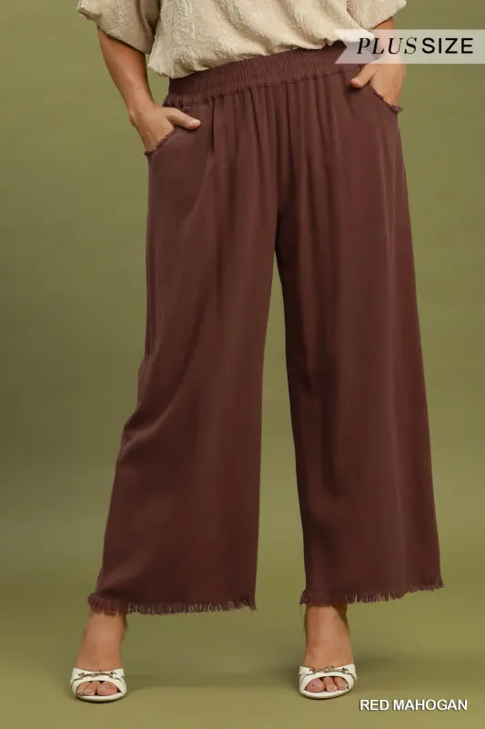 The Ferra Frayed Wide Leg Pant