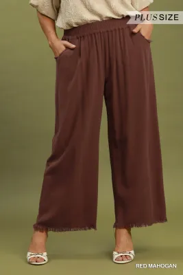 The Ferra Frayed Wide Leg Pant