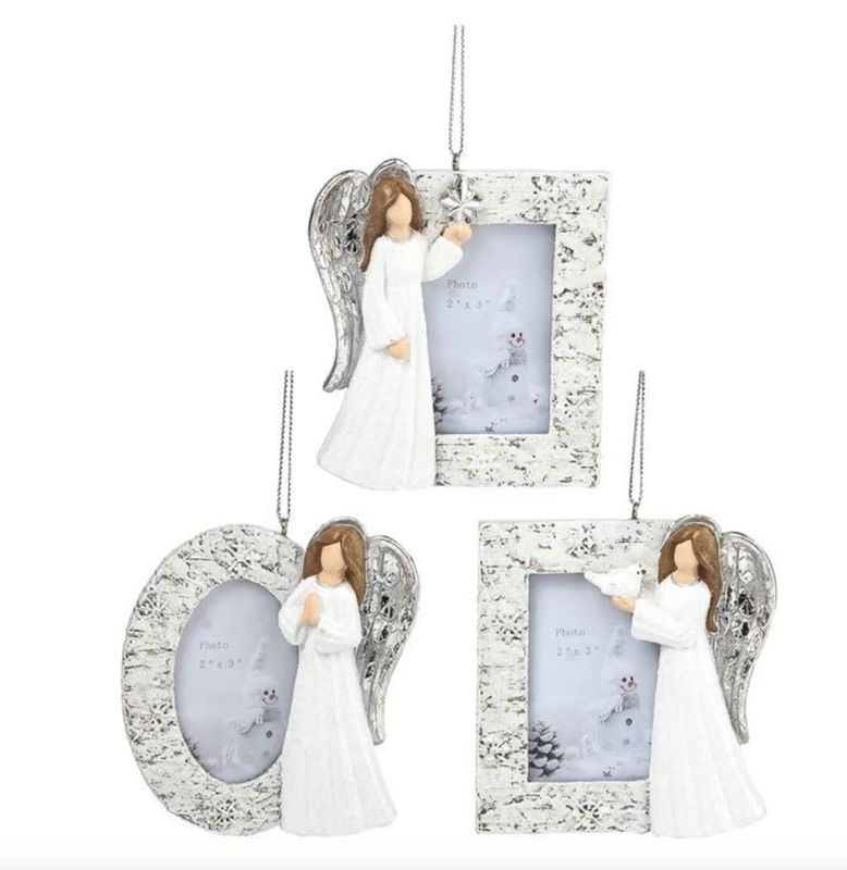 Angel Frame Ornament | Angel with Dove