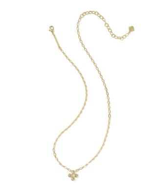The Leanne Short Pendant in Gold Mother of Pearl