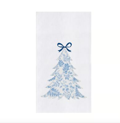 Icy Botanical Tree Towel