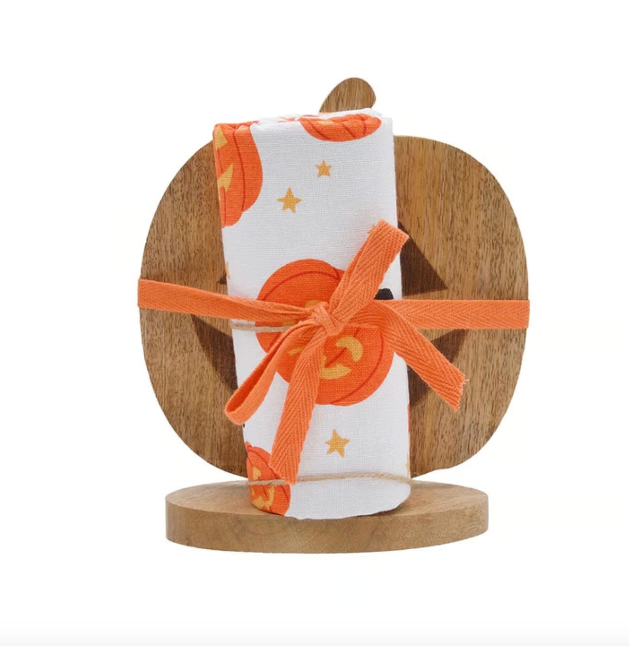 Jack-O-Lantern Towel &amp; Stand Set