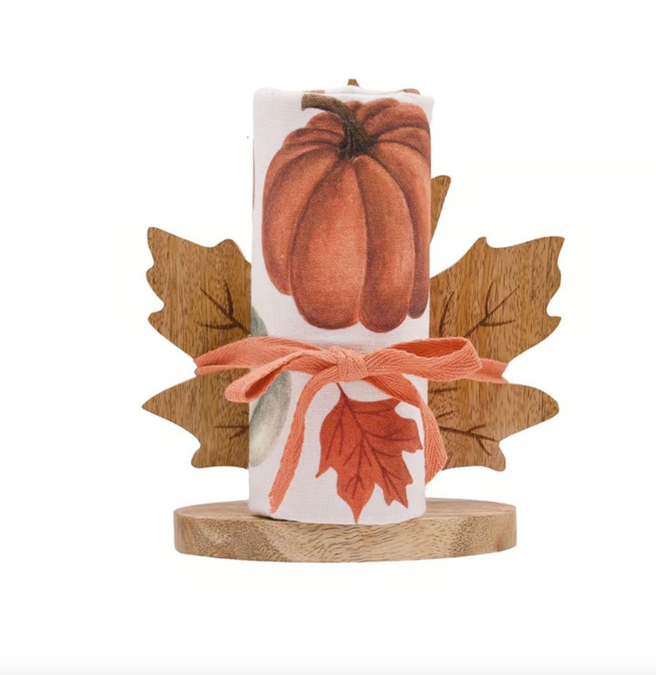 Bountiful Pumpkins Towel &amp; Stand Set