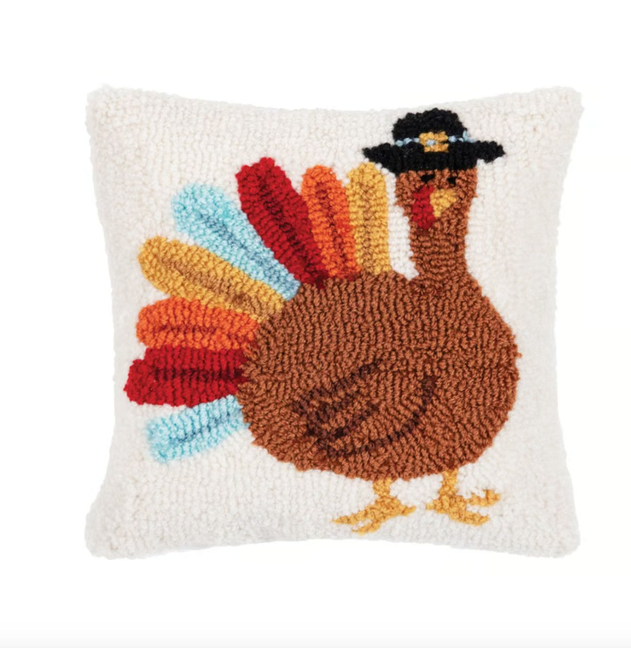 Colorful Turkey Pillow