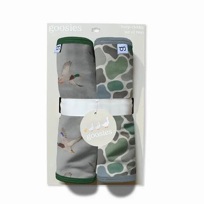 Mallard Ducks &amp; Camo Burp Cloth Set