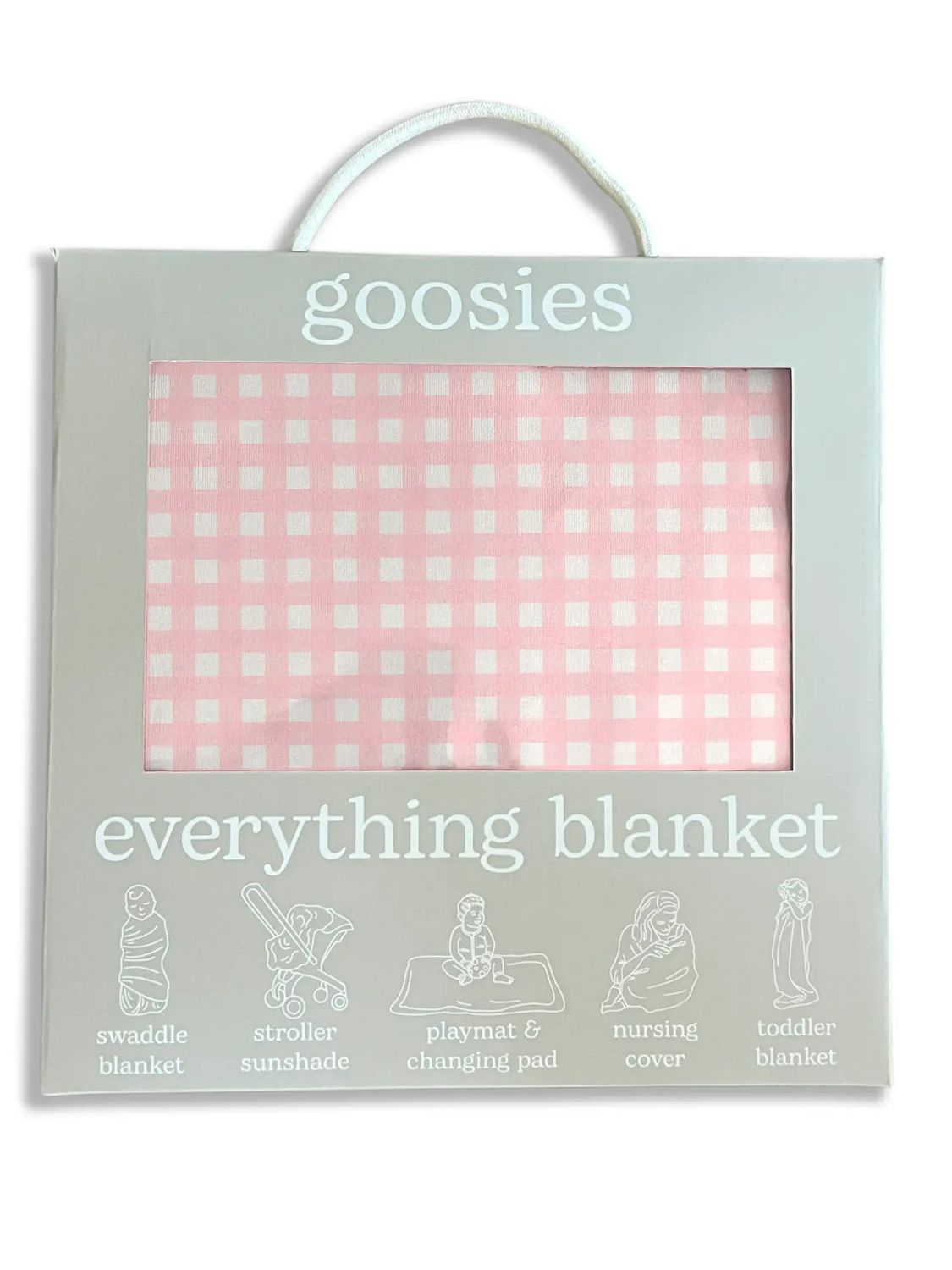 Pink Gingham Everything Blanket
