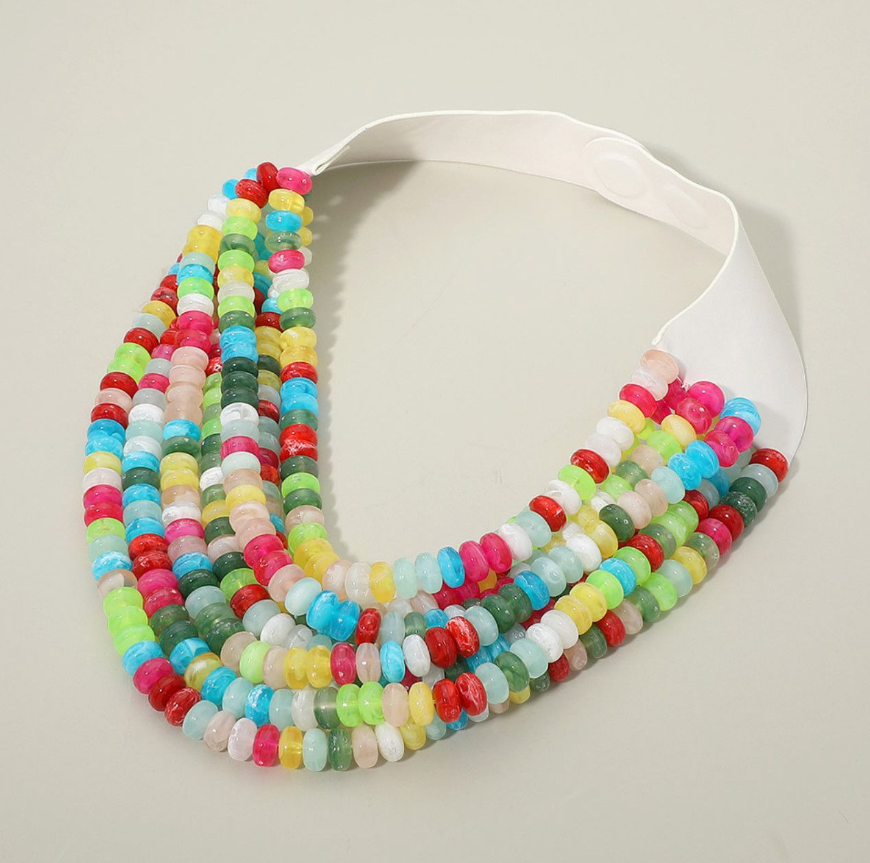 Multi Layered Beaded Magnetic Necklace | Multi