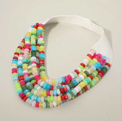 Multi Layered Beaded Magnetic Necklace | Multi