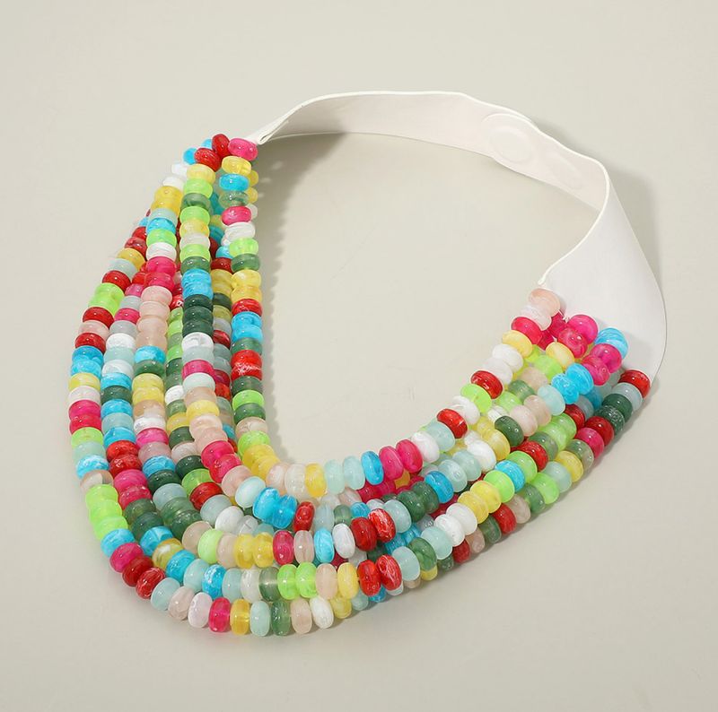 Multi Layered Beaded Magnetic Necklace | Multi