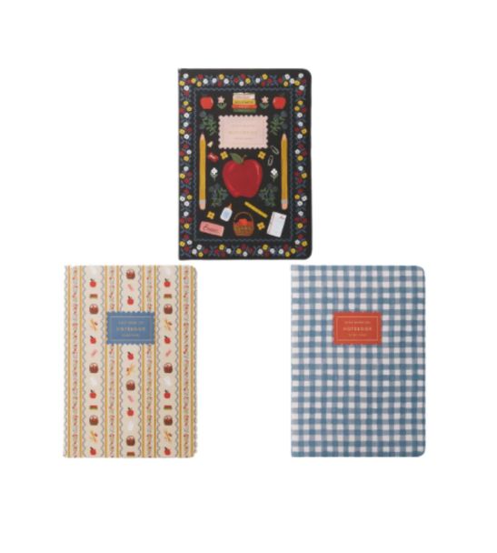 Rifle Paper Schoolhouse Notebook Set of 3
